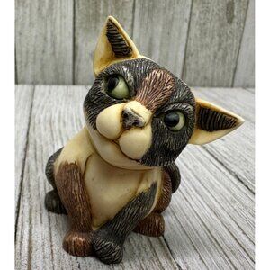 Vtg Harmony Kingdom Pot Belly's "Alfalfa" Cat Kitten Figurine 2003 Hidden Mouse